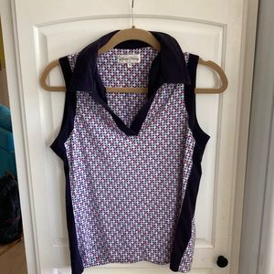 Sport Haley Multi color golf tank top size  small